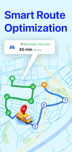 Android application enRoute: Smart Route Planner screenshort