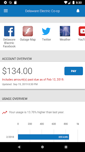Screenshot of DEC Connect