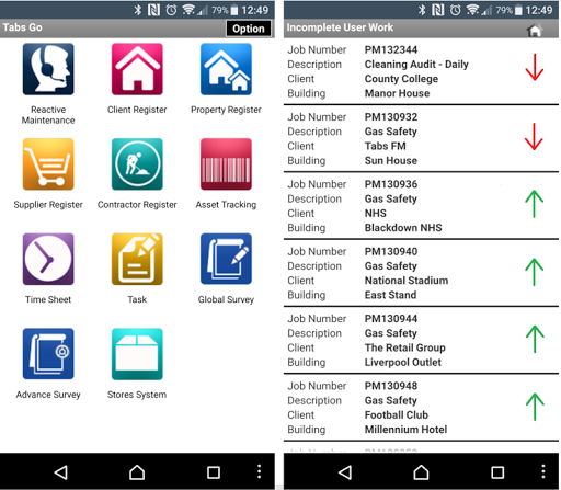 Android application Tabs Go screenshort