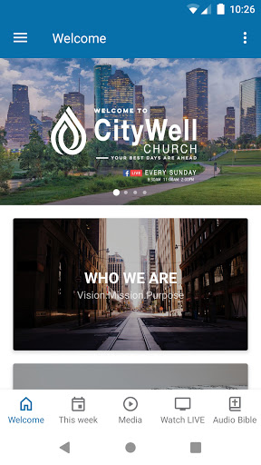 Android application myCityWell screenshort