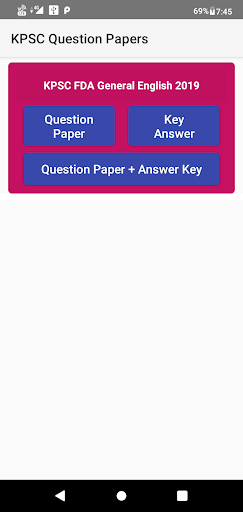 KPSC Exam Question Papers Screen 3