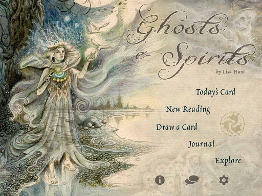 Screenshot of Ghosts & Spirits Tarot