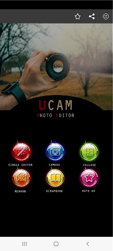 ucam photo collage Editor Screen 2