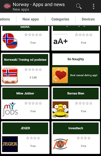 Norwegian apps and games Screen 2