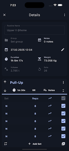 Parrot Workout Tracker Screenshot 3 - AppWisp.com