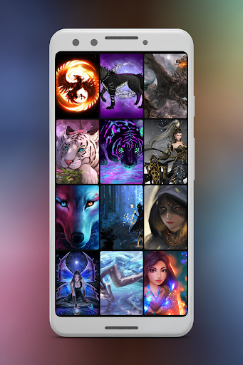 Android application +22000 Fantasy Wallpapers screenshort