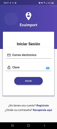 Android application Ecuimport screenshort
