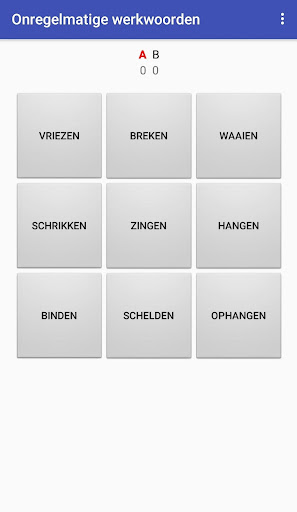 Onregelmatige werkwoorden Screen 2