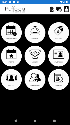 Android application Ruffolo's Salon & Spa screenshort