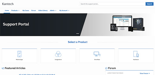 Kantech Support Portal