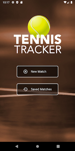 Android application Tennis • Tracker screenshort