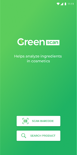 Android application GreenScan screenshort