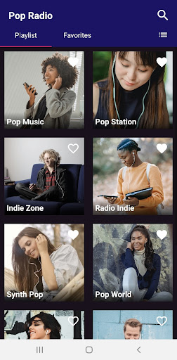 Android application Pop Radio screenshort