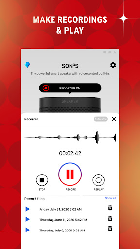 Sono S1, S2 Speaker Controller Screen 3
