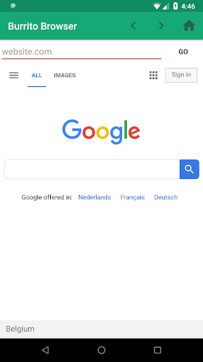Buritto Browser app Screen 3