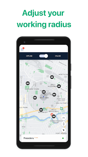 Android application iCAB Driver App screenshort