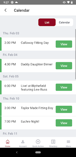 Blythefield Country Club Screen 3
