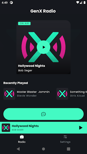 Android application GenX Radio screenshort