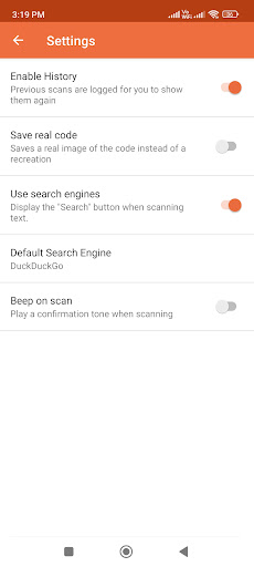 QR Code and Barcode Scanner Screen 2
