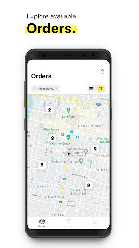 Android application ThankX Driver screenshort