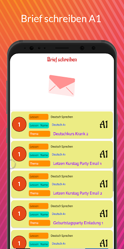 Brief schreiben A1 Screen 2