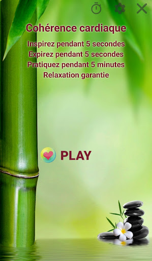 Android application Cohérence cardiaque screenshort