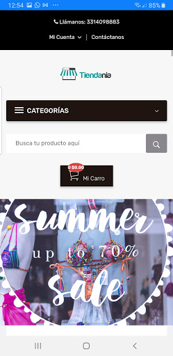 Tiendania Shop Screen 2