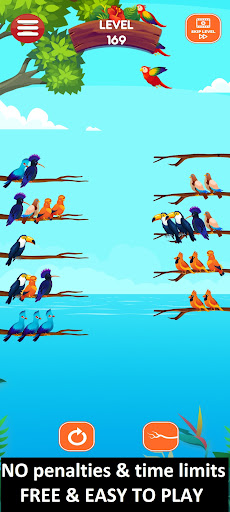 Android application Bird Sort Pro : Color Puzzle screenshort