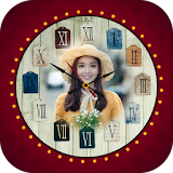 Clock Collage Photo Frame Maker: Live Wallpaper icon