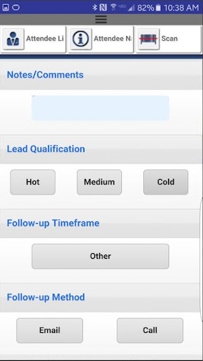 Camgen Lead Retrieval Screen 2