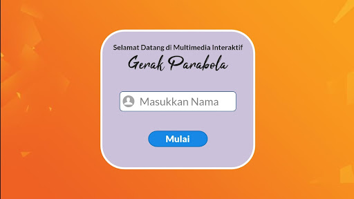 Android application Gerak Parabola screenshort