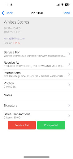 Android application cieDispatch_flutter_test screenshort