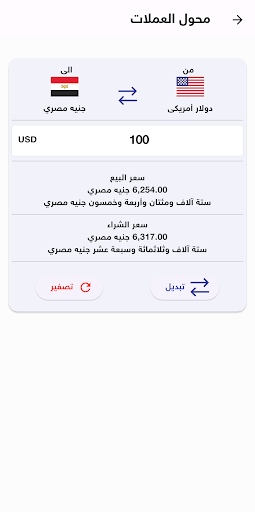 Exchange rates in Egypt 6