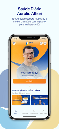Android application Saúde Diária | Aurélio Alfieri screenshort