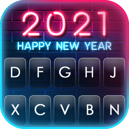 Neon New Year 2021 Keyboard Ba logo