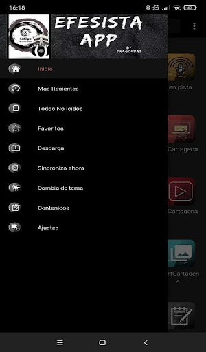Android application Efesista App screenshort