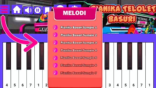 Telolet Pianika Hop 1.0 APK + Мод (Unlimited money) за Android