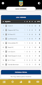 Captura de Pantalla 1 Liga Senior Fútbol Argentino android