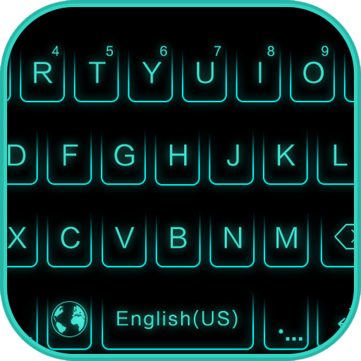 Download Neon Blue Keyboard Theme (645).apk for Android 
