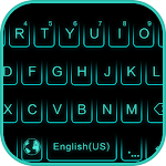 Cover Image of Download Neon Blue Keyboard Theme  APK