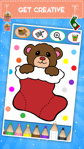 Kids coloring book: Christmas Screen 2