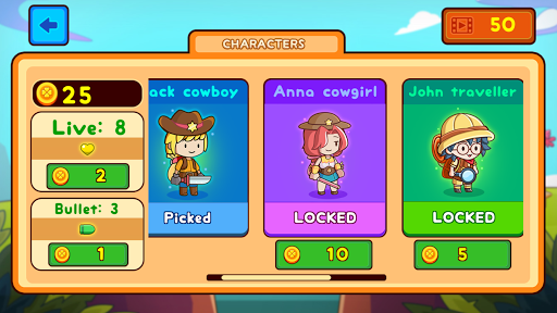 Super Cowboy World - Running Jump Game