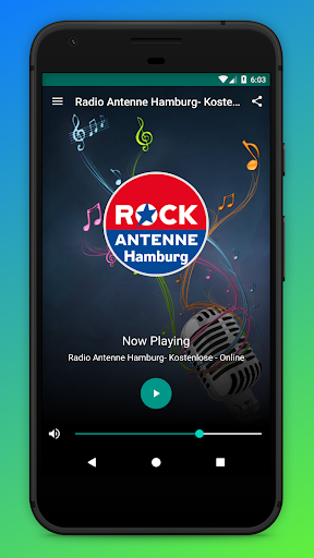 Android application Radio Rock Antenne Hamburg App screenshort