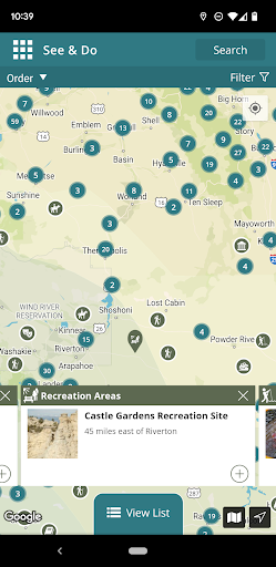 Screenshot of Travel Wyoming