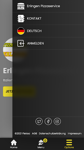 Erlingen Pizzaservice Screen 2