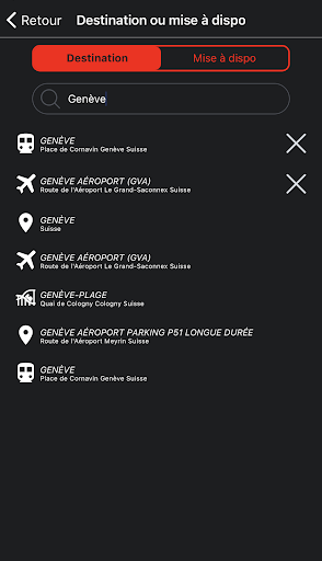 Android application CAB TRANSFER screenshort