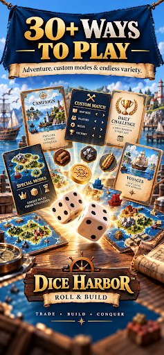 Dice Harbor - Catan Style Game screenshot