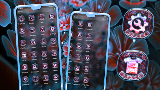 Fractal Flower Launcher Theme Screen 2