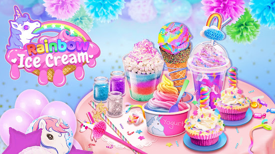Rainbow Ice Cream - Unicorn Party Food Maker screenshots 9
