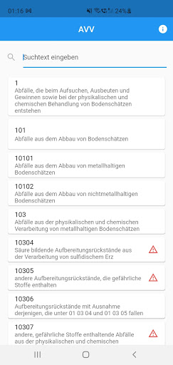 Android application AVV App screenshort